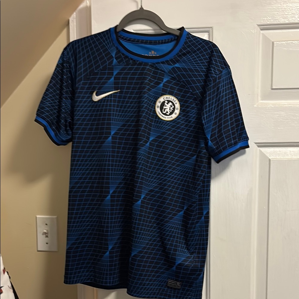 Nike Blue and Black Short Sleeve Tee